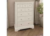 Mabel Bone Eight Drawer Tall Chest